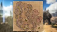 Sulfur Deposit locations in Scorched Earth (Image via Ark wiki)